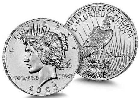 Morgan and Peace Dollar 2023 Two-Coin Reverse Proof Set  coin collectible - Main Image 3