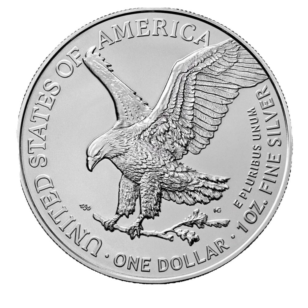 AI Cyber Woman Colourised Silver Eagle  coin collectible - Main Image 2