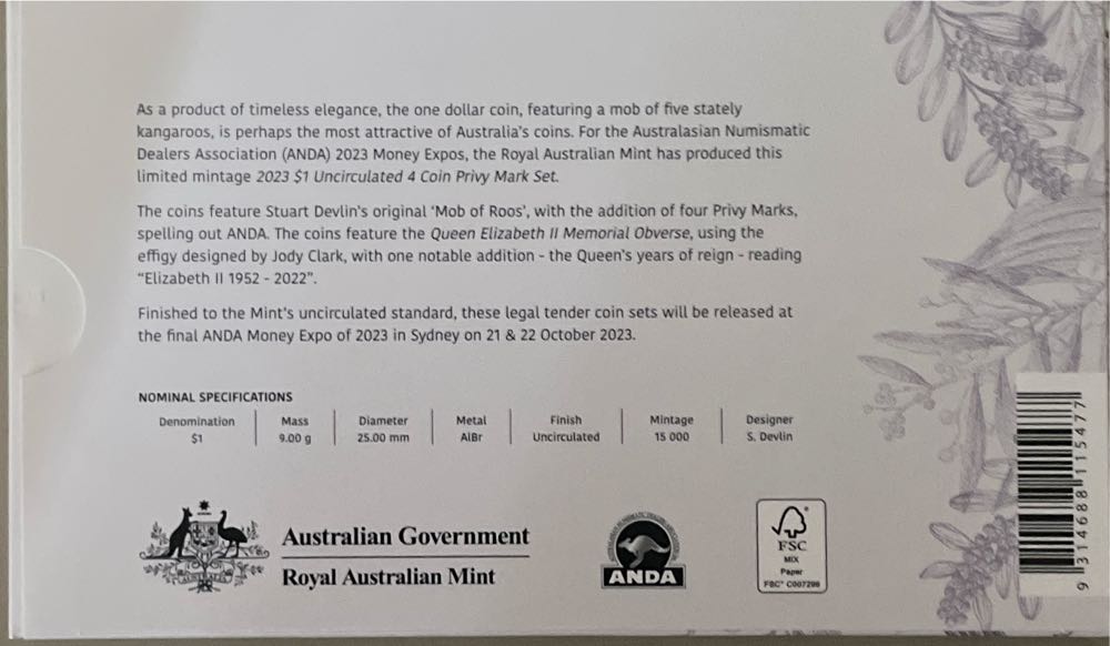 2023 ANDA Money Expo  coin collectible [Barcode 9314688115477] - Main Image 3