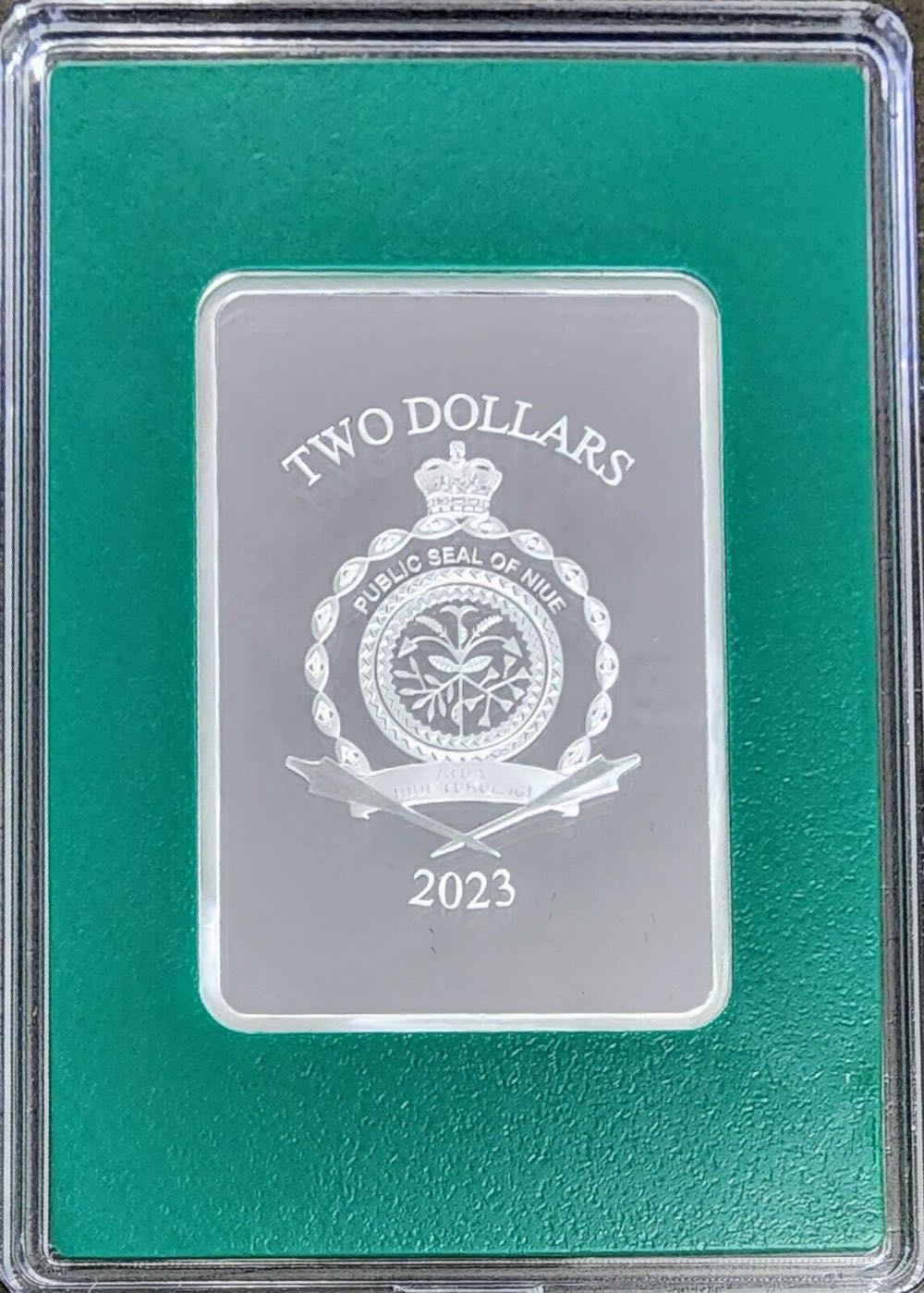 2023 NIUE $2 Marvel NZ Mint Trading Coin CAPTAIN MARVEL Silver Coin  coin collectible - Main Image 2