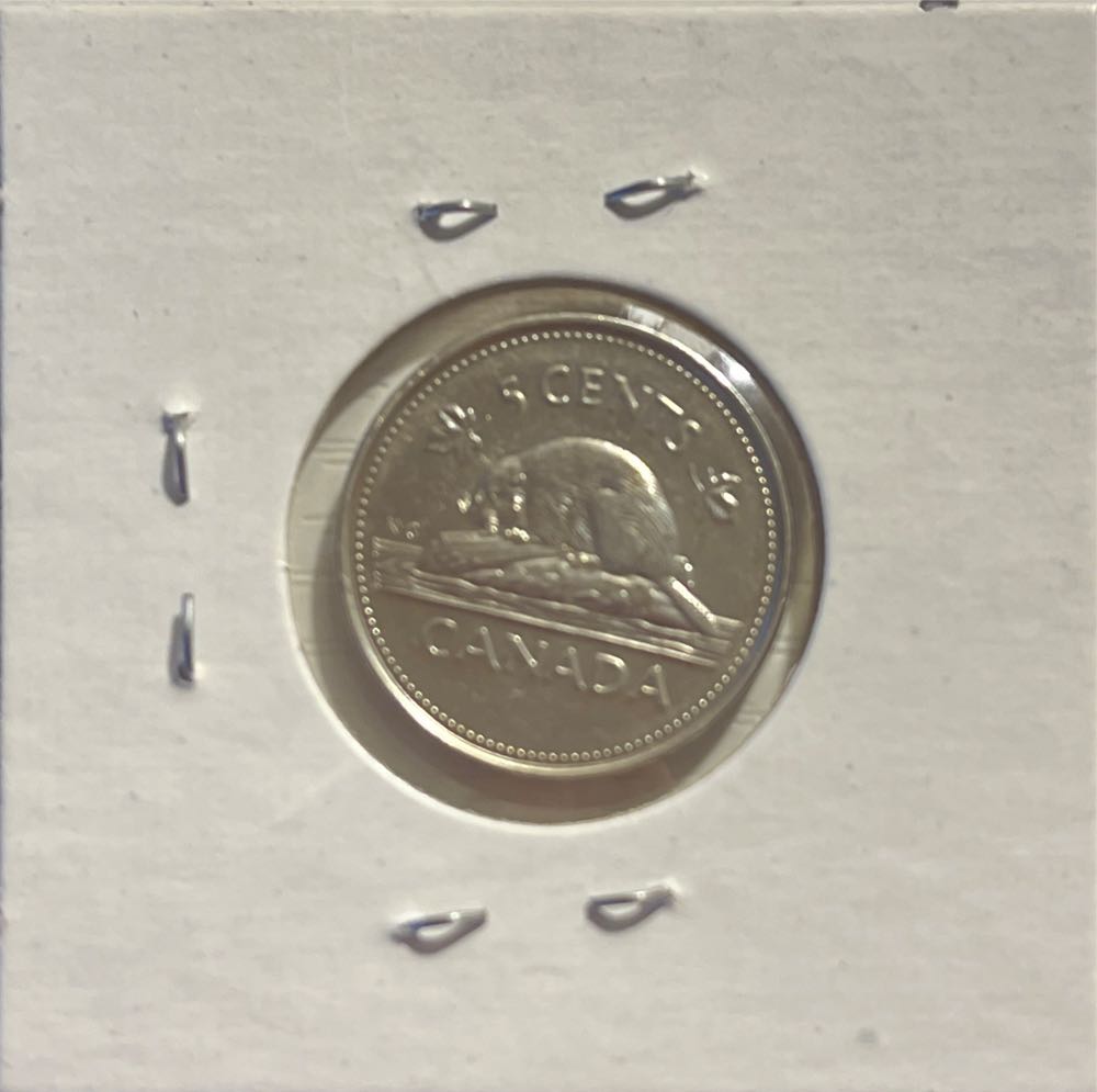 Canadian 1952-2002 P Elizabeth II Golden Jubilee 5 Cent Nickel  coin collectible - Main Image 2