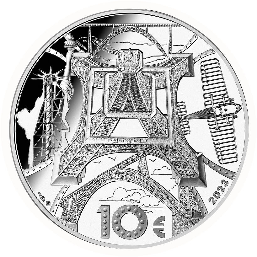 Gustave Eiffel - Maria Pia Bridge - Centenary of his death  coin collectible - Main Image 2
