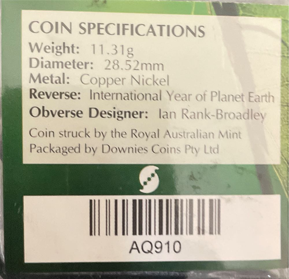 International Year Of Planet Earth  coin collectible - Main Image 2