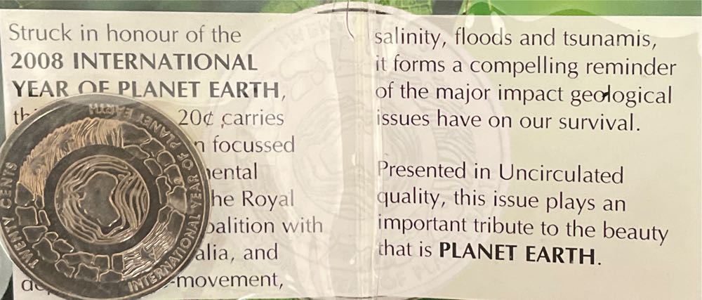 International Year Of Planet Earth  coin collectible - Main Image 3