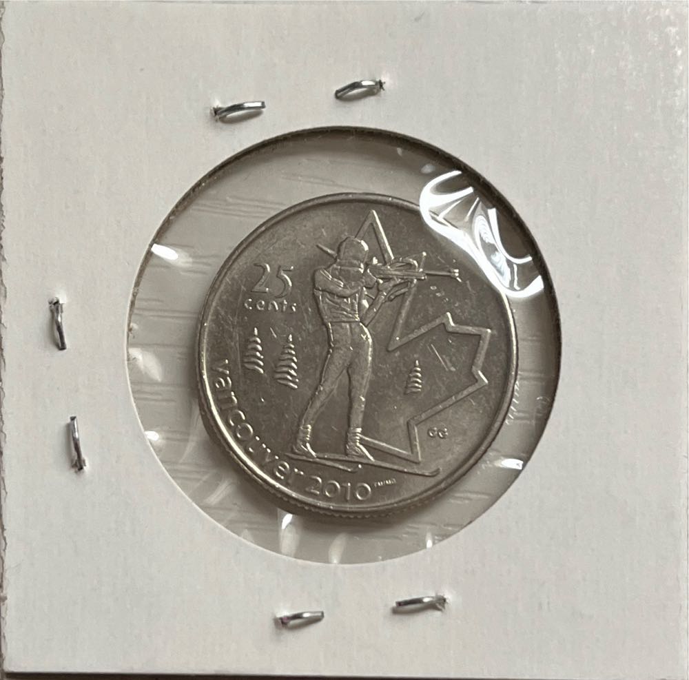Canadian 2007 Elizabeth II Biathlon 25 Cent Quarter  coin collectible - Main Image 2