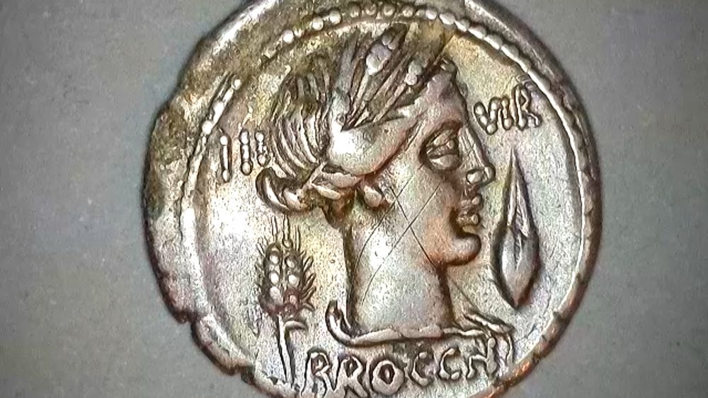 L. Furius Cn.f. Brocchus, 63 BC. Denarius  coin collectible - Main Image 4