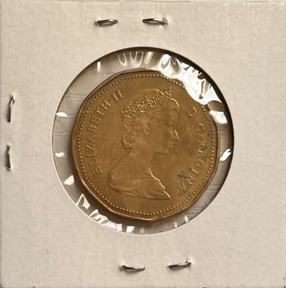 Canadian 1987 Elizabeth II 1 Dollar Loonie Coin  coin collectible - Main Image 2
