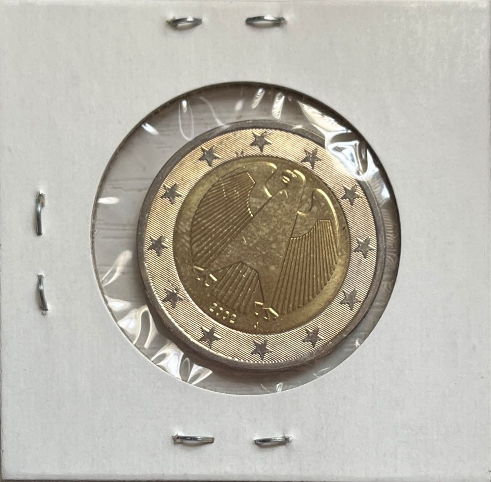 German 2002 J 2 Euro (1st Map)  coin collectible - Main Image 2