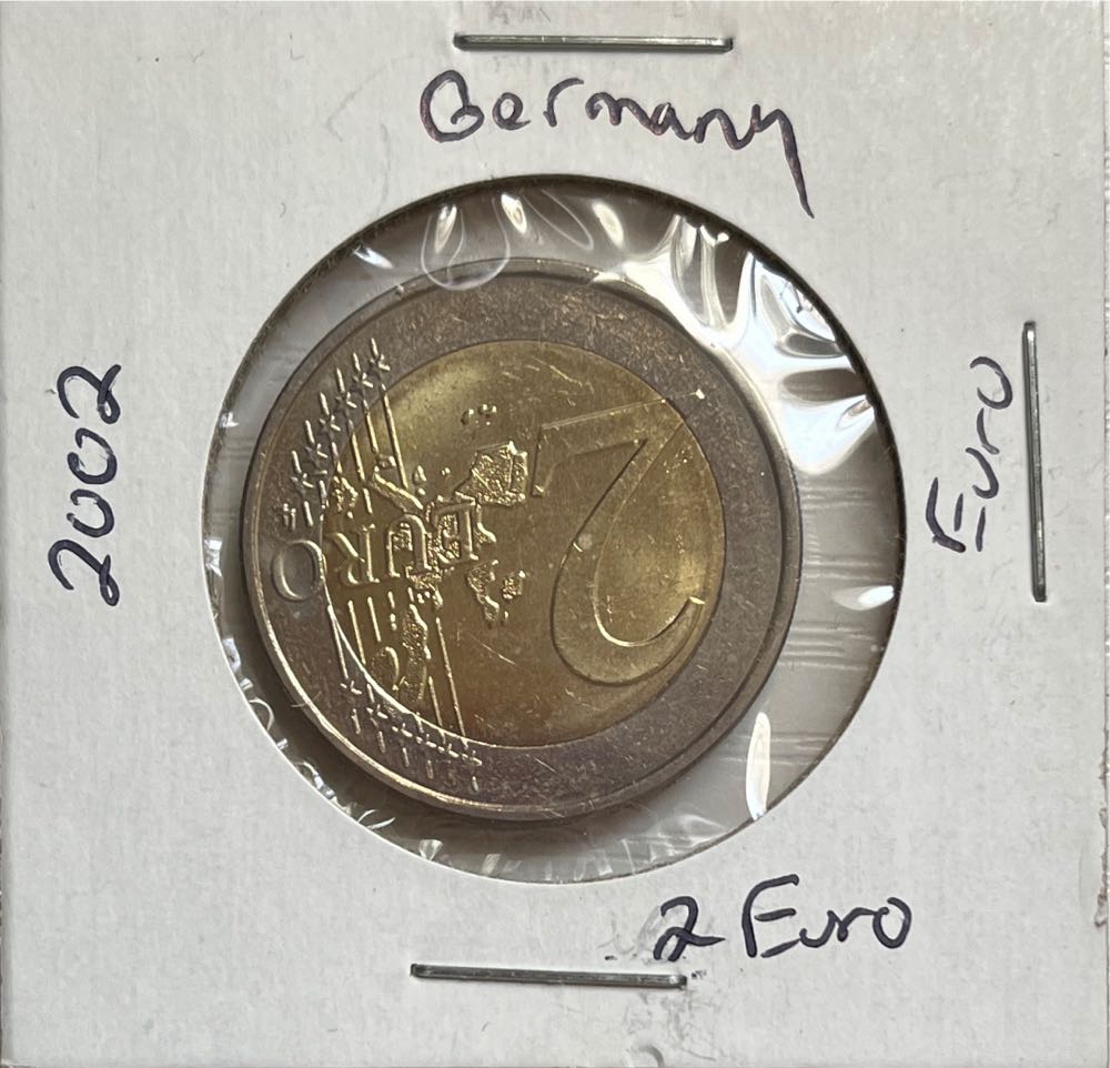 German 2002 J 2 Euro (1st Map) coin collectible - Main Image 1
