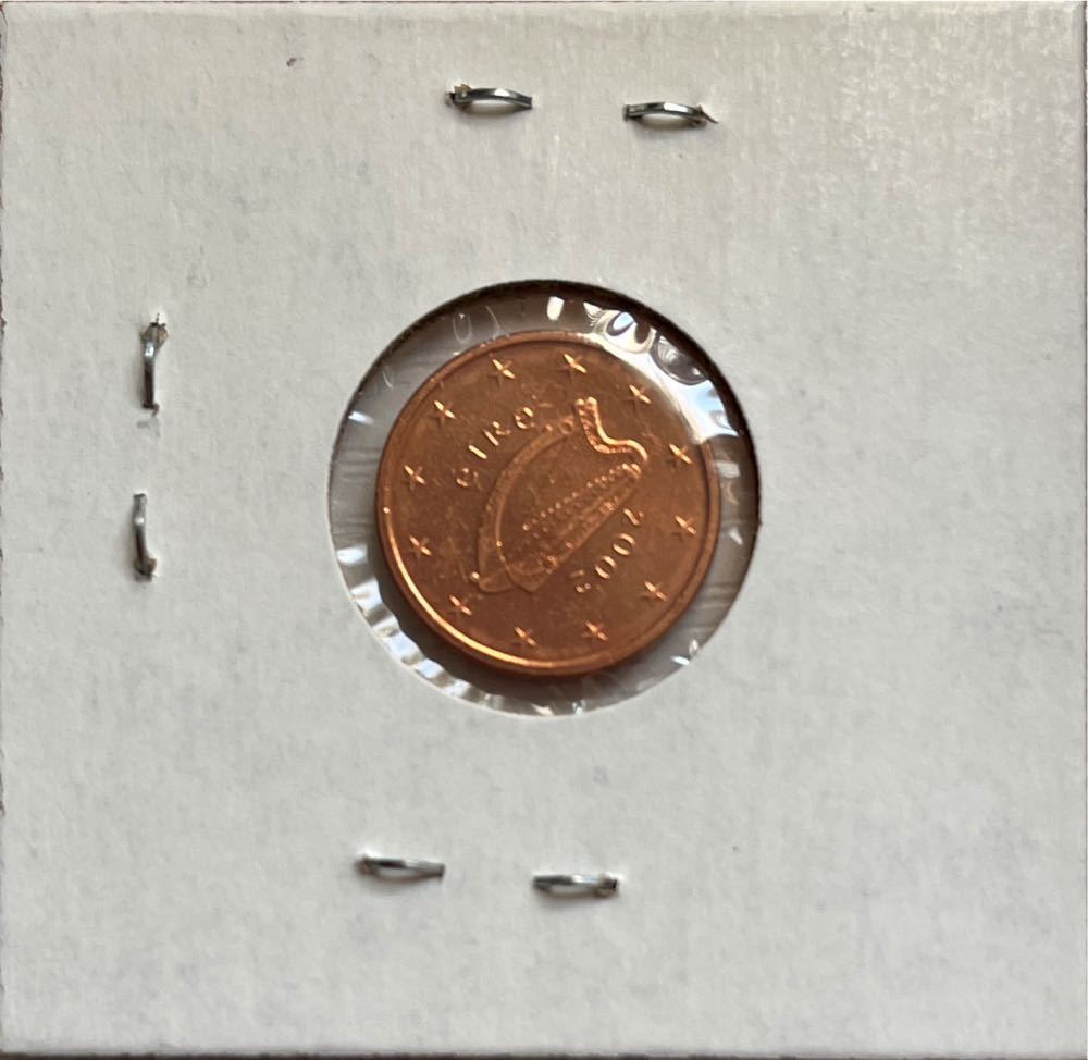 Irish 2002 1 Euro Cent  coin collectible - Main Image 2