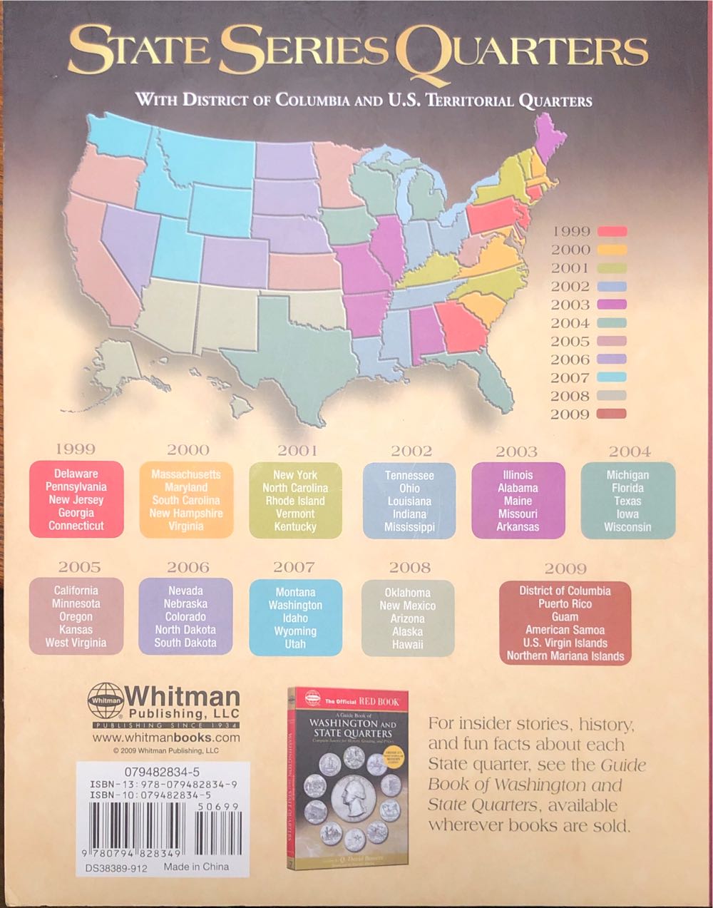 1999-2009 State Series Quarters  coin collectible [Barcode 9780794828349] - Main Image 2