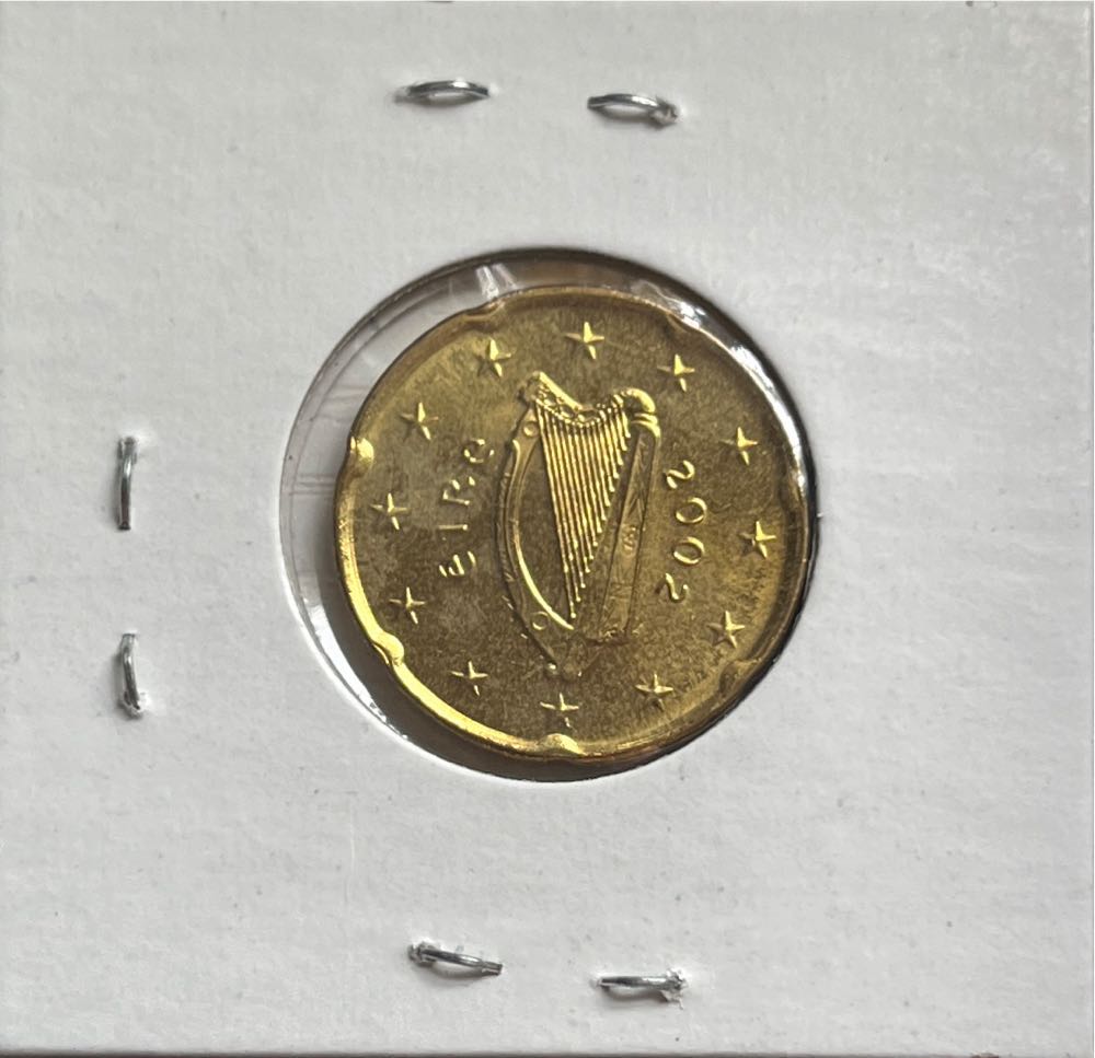 Irish 2002 20 Euro Cent (1st Map)  coin collectible - Main Image 2
