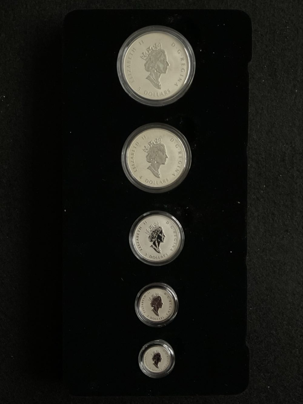 Canadian Maple Leaf Fractional Set - A Radiant Crown  coin collectible - Main Image 2