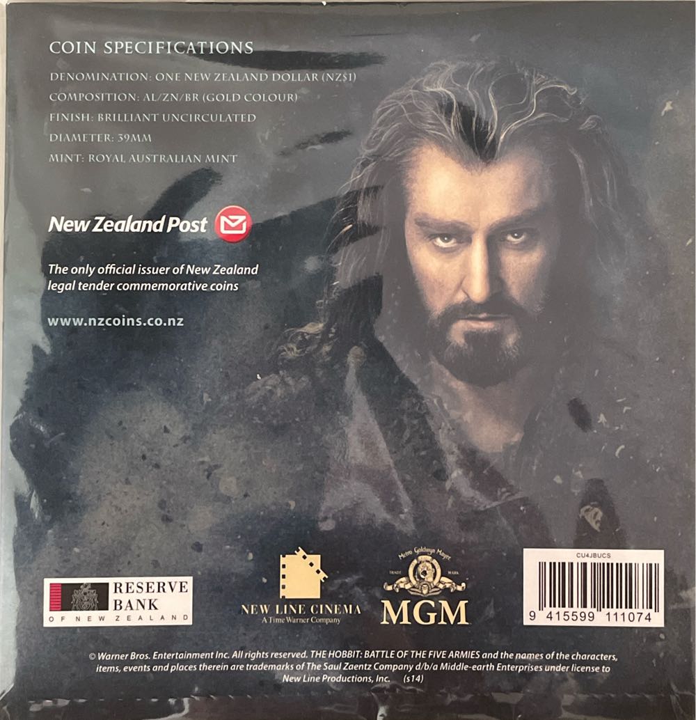 The Hobbit  coin collectible [Barcode 9415599111074] - Main Image 2