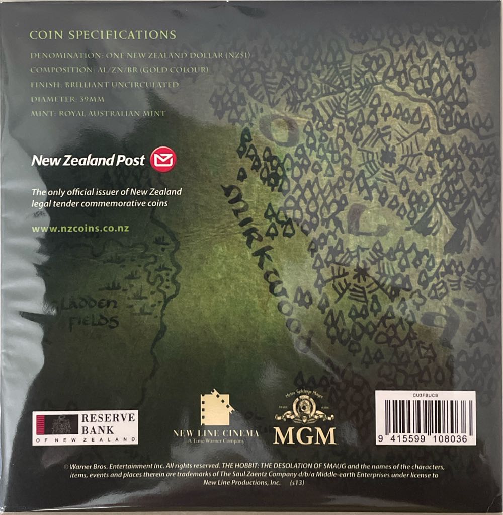 The Hobbit  coin collectible [Barcode 9415599108036] - Main Image 2