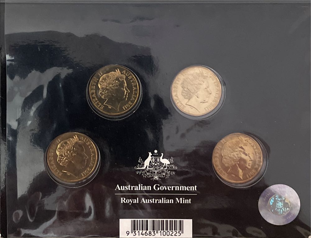 & Privy Mark Set Ram’s Head Dollar Australia $1 Mint 4  coin collectible [Barcode 9314683100225] - Main Image 2