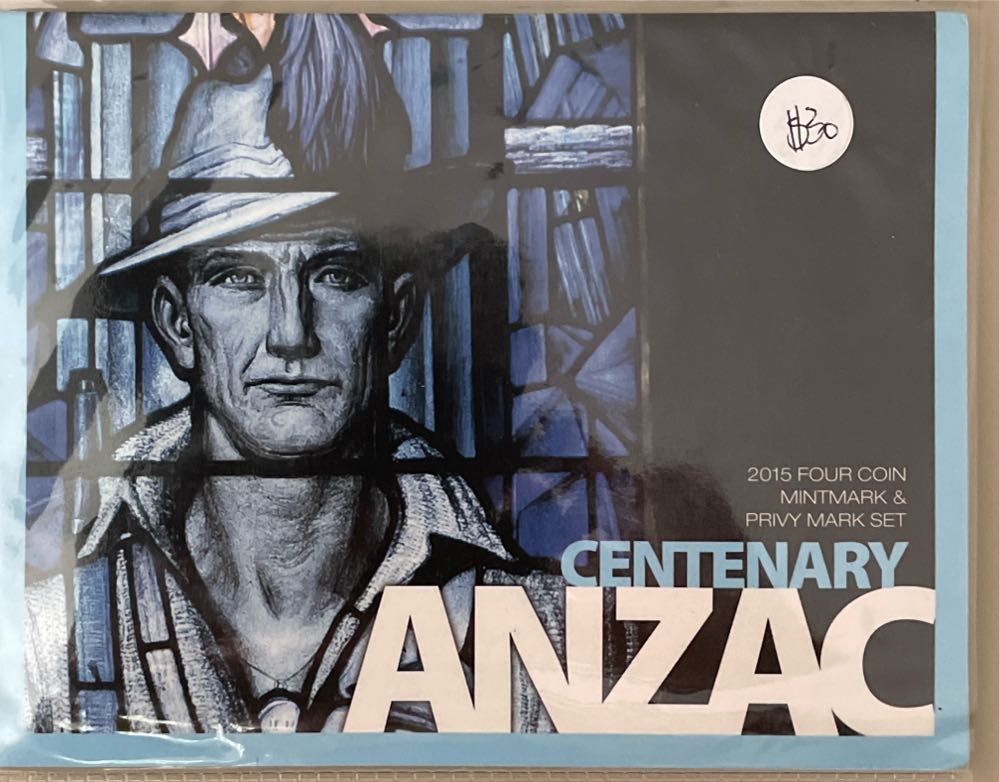 Centenary Anzac Mintmark & Privy Mark Set Ram  coin collectible [Barcode 9314683106265] - Main Image 2