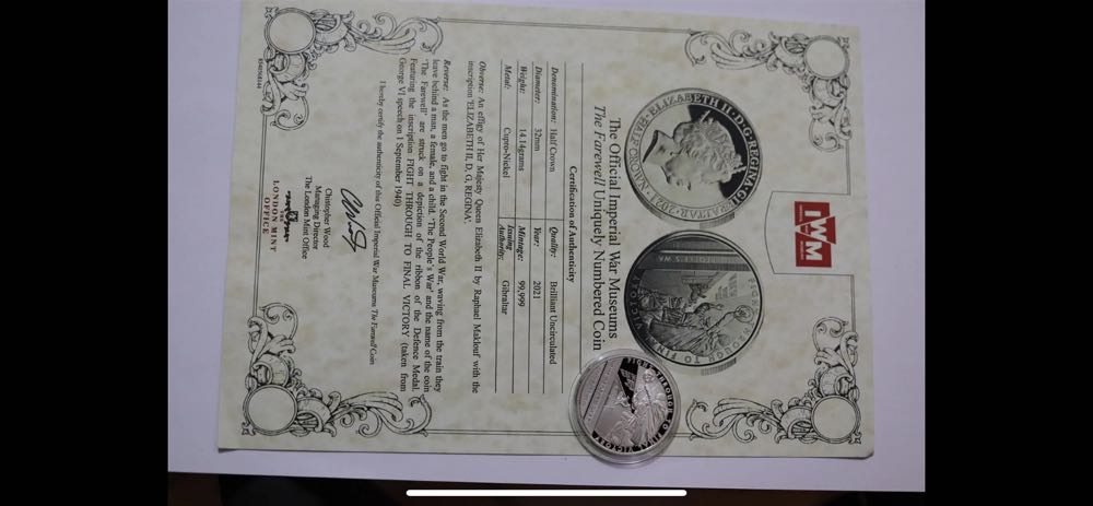 WWII - The Farewell Train Station  coin collectible - Main Image 3