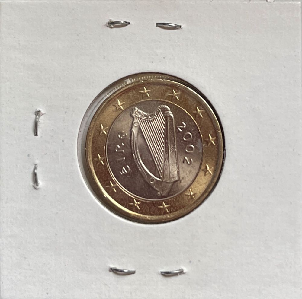 Irish 2002 1 Euro (1st Map)  coin collectible - Main Image 2