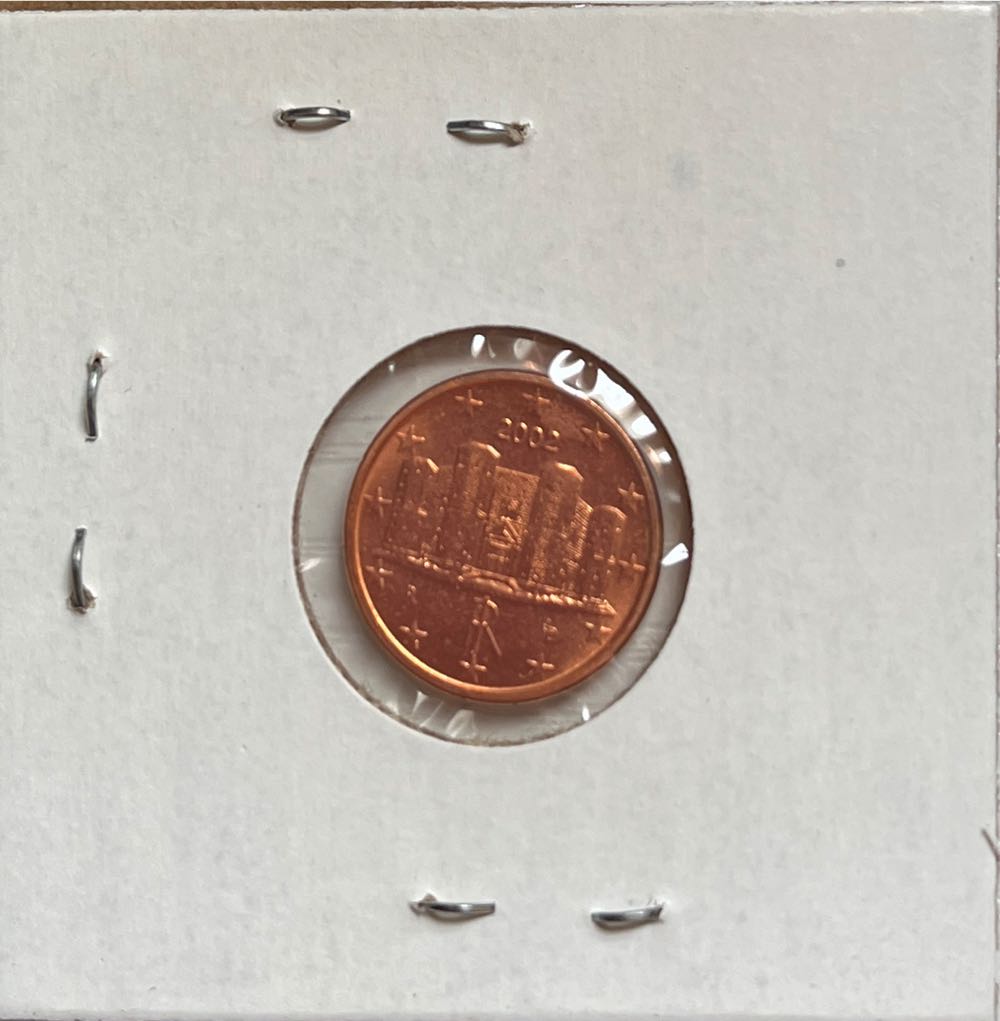 Italian 2002 R 1 Euro Cent  coin collectible - Main Image 2