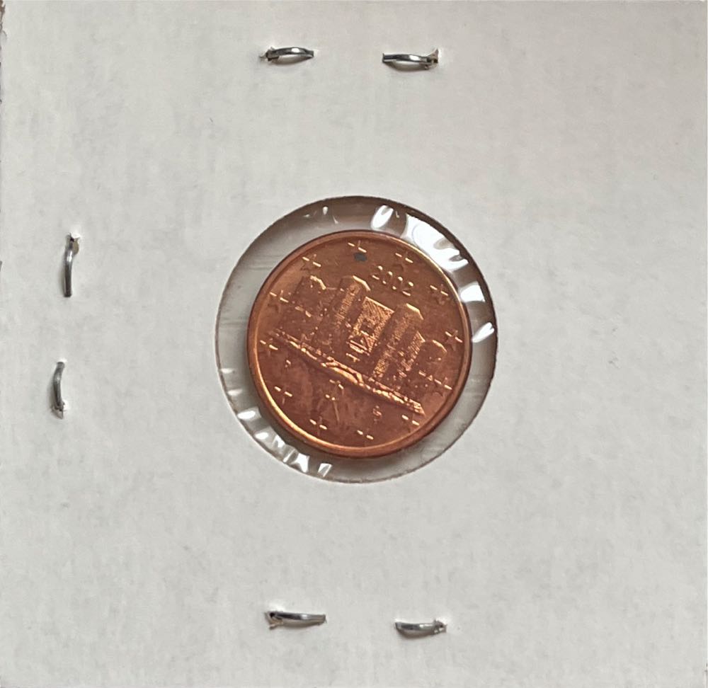 Italian 2002 R 1 Euro Cent  coin collectible - Main Image 2