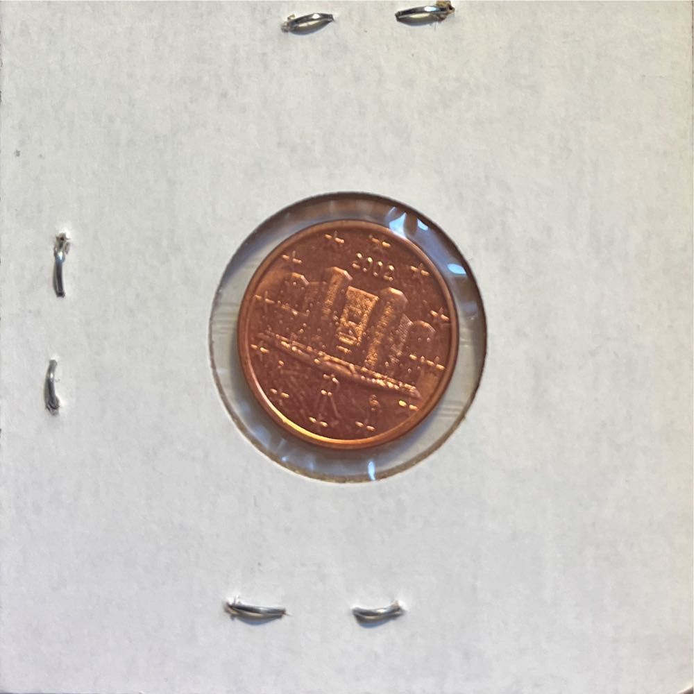 Italian 2002 R 1 Euro Cent  coin collectible - Main Image 2