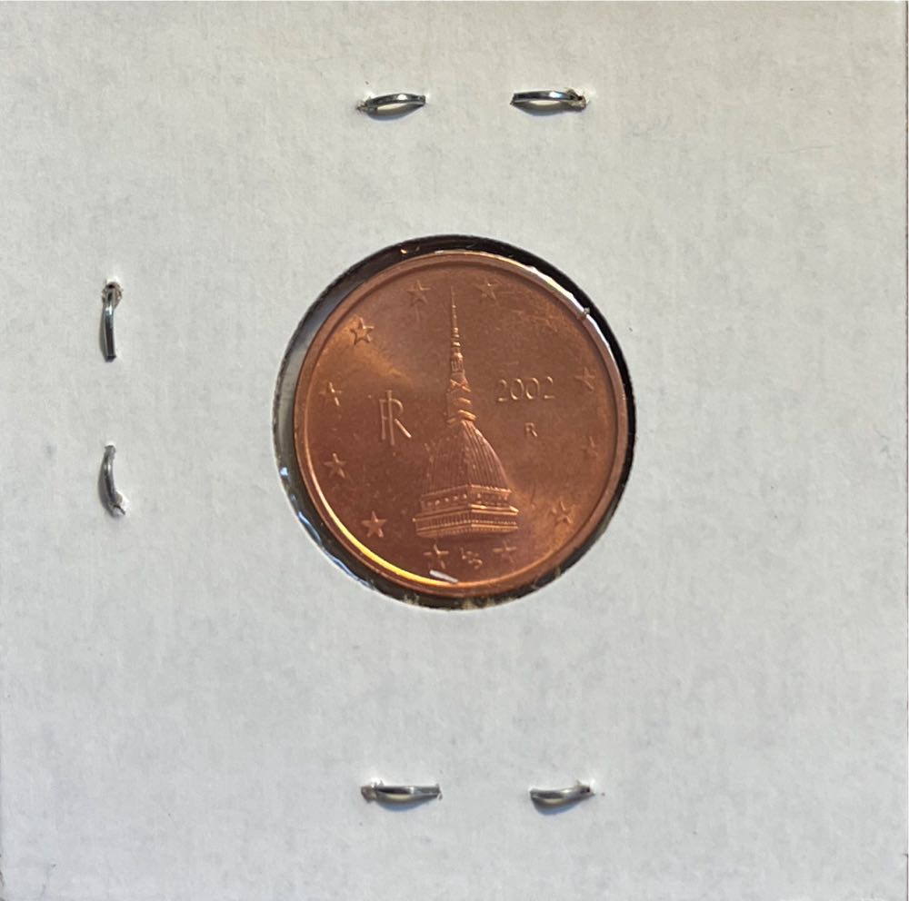 Italian 2002 R 2 Euro Cent  coin collectible - Main Image 2
