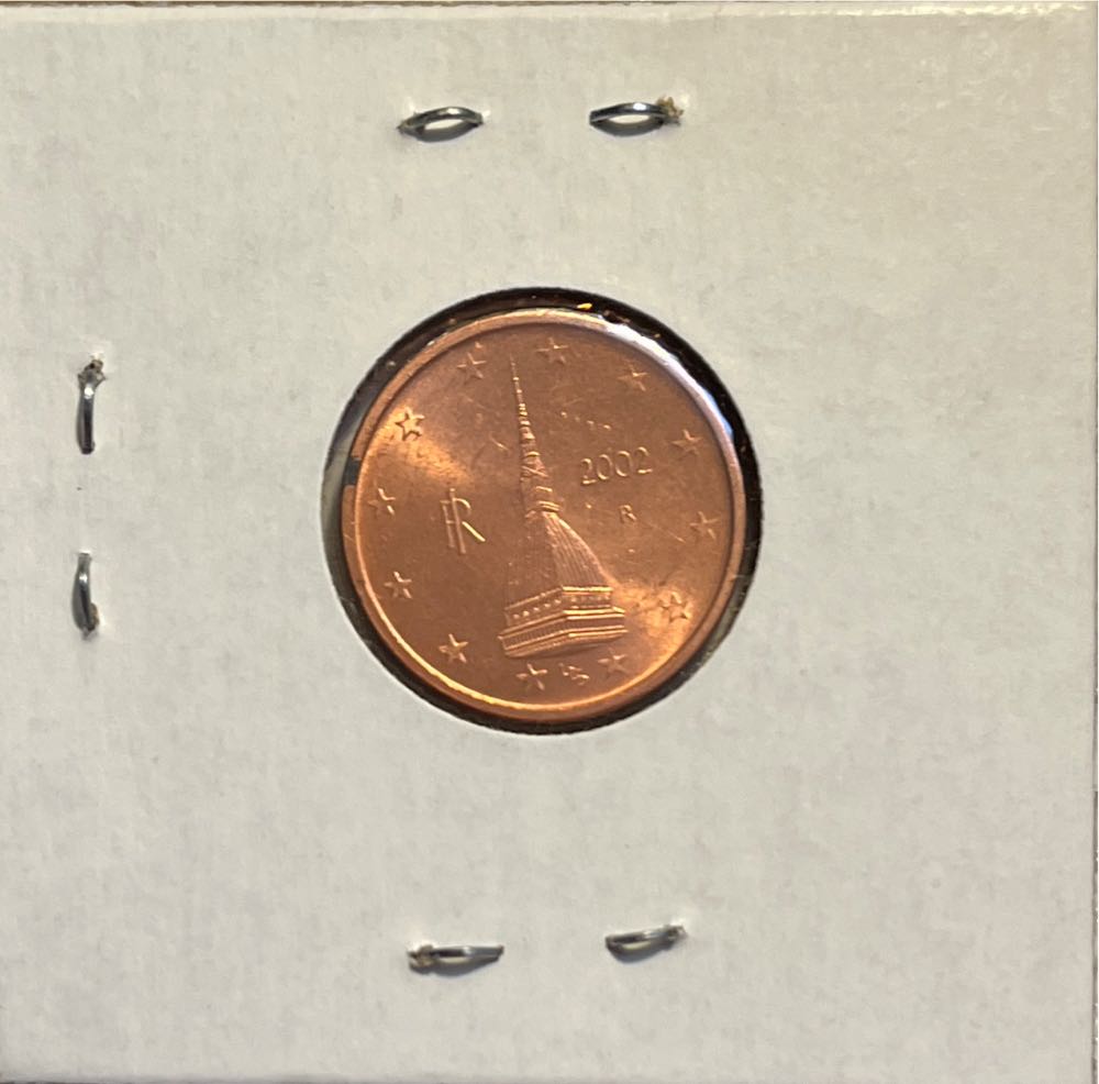 Italian 2002 R 2 Euro Cent  coin collectible - Main Image 2