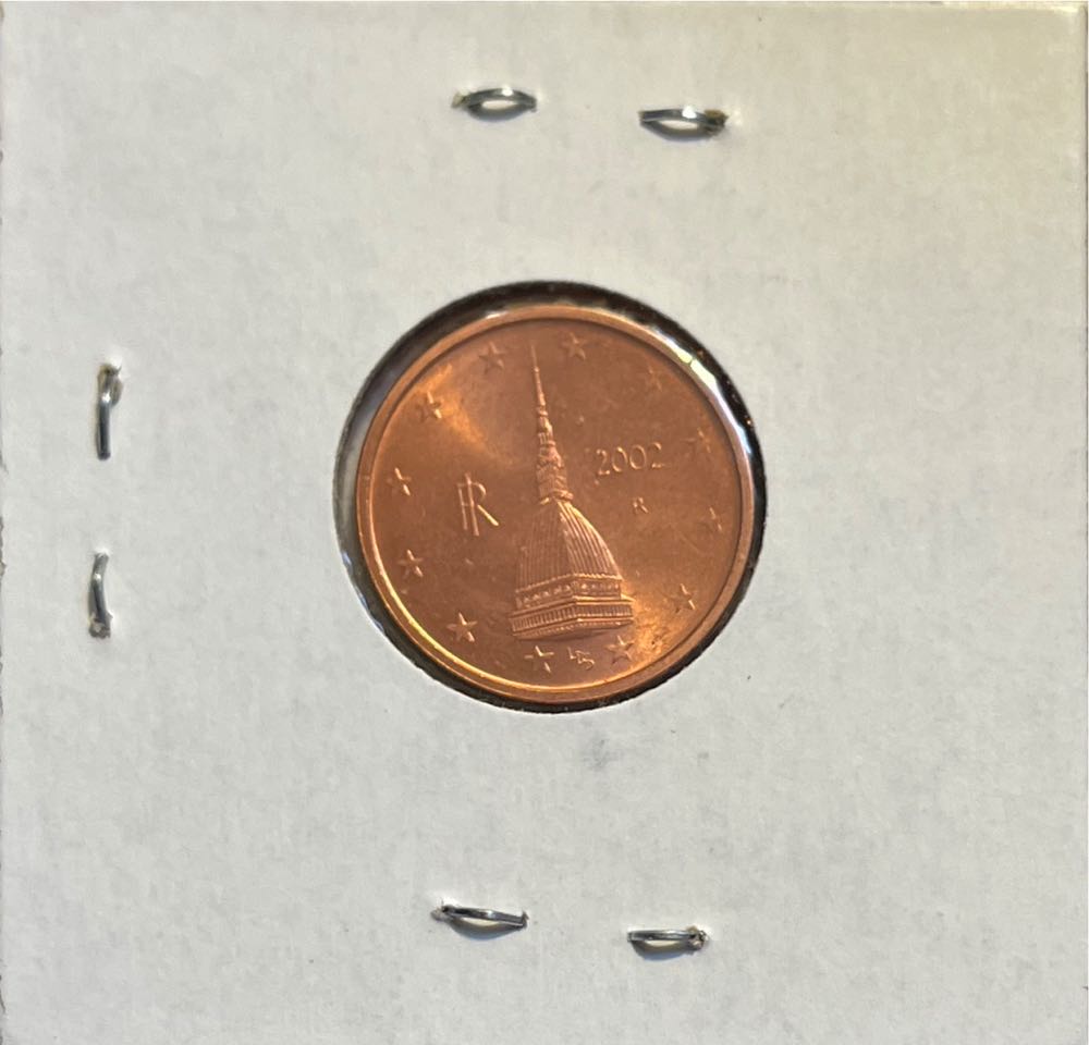 Italian 2002 R 2 Euro Cent  coin collectible - Main Image 2