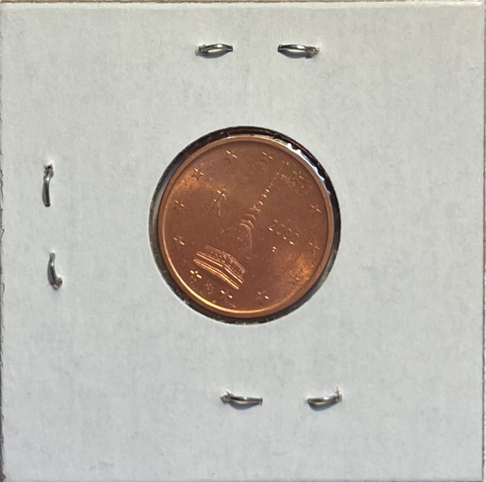 Italian 2002 R 2 Euro Cent  coin collectible - Main Image 2