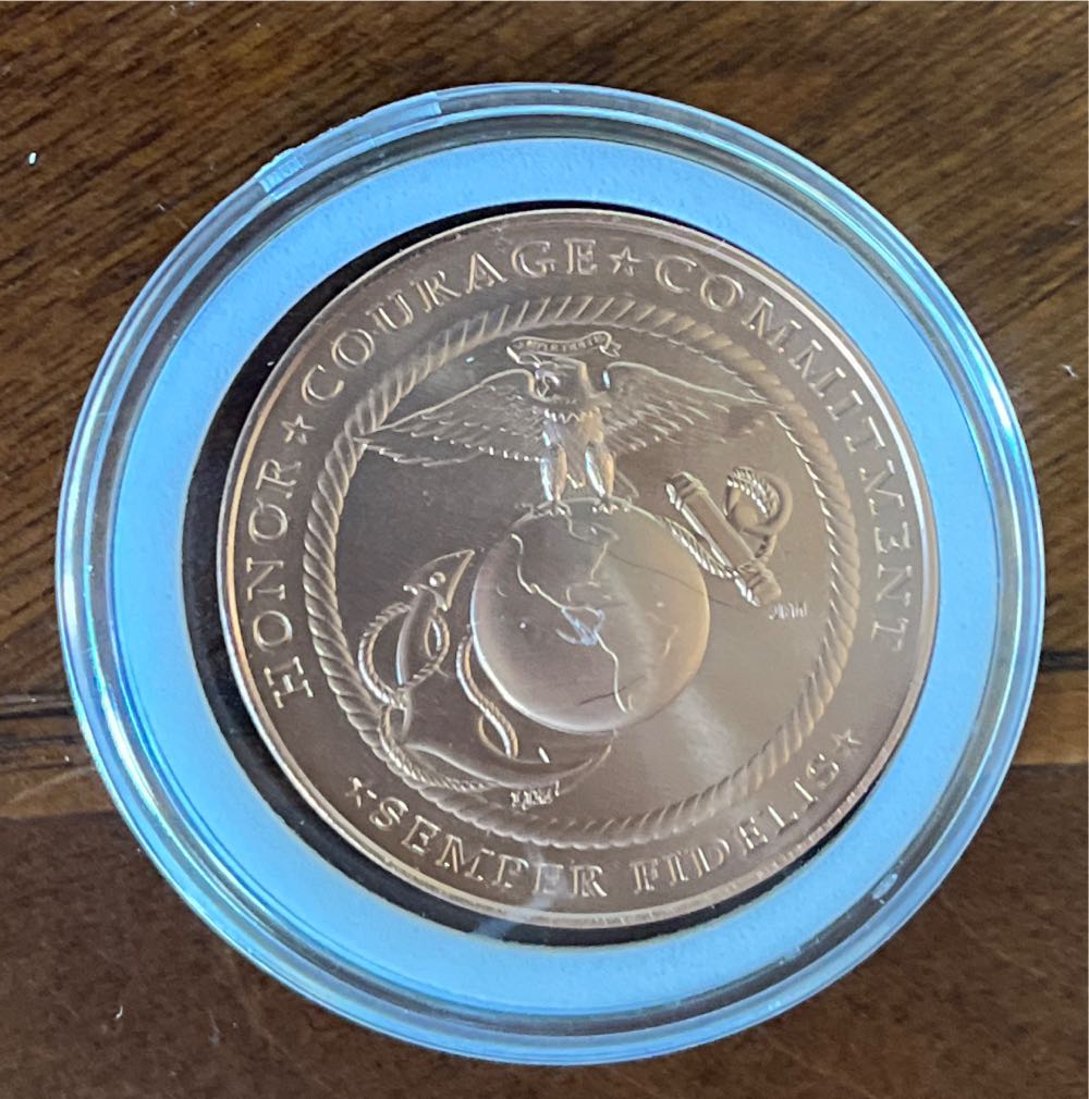 U.S. Marine Bronze Coin 2023  coin collectible [Barcode 704786451031] - Main Image 2