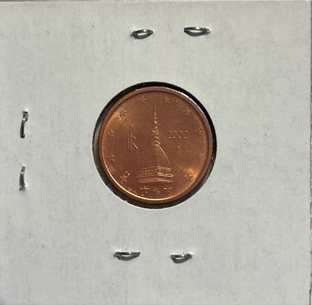 Italian 2002 R 2 Euro Cent  coin collectible - Main Image 2