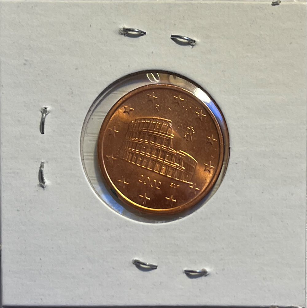 Italian 2002 R 5 Euro Cent  coin collectible - Main Image 2