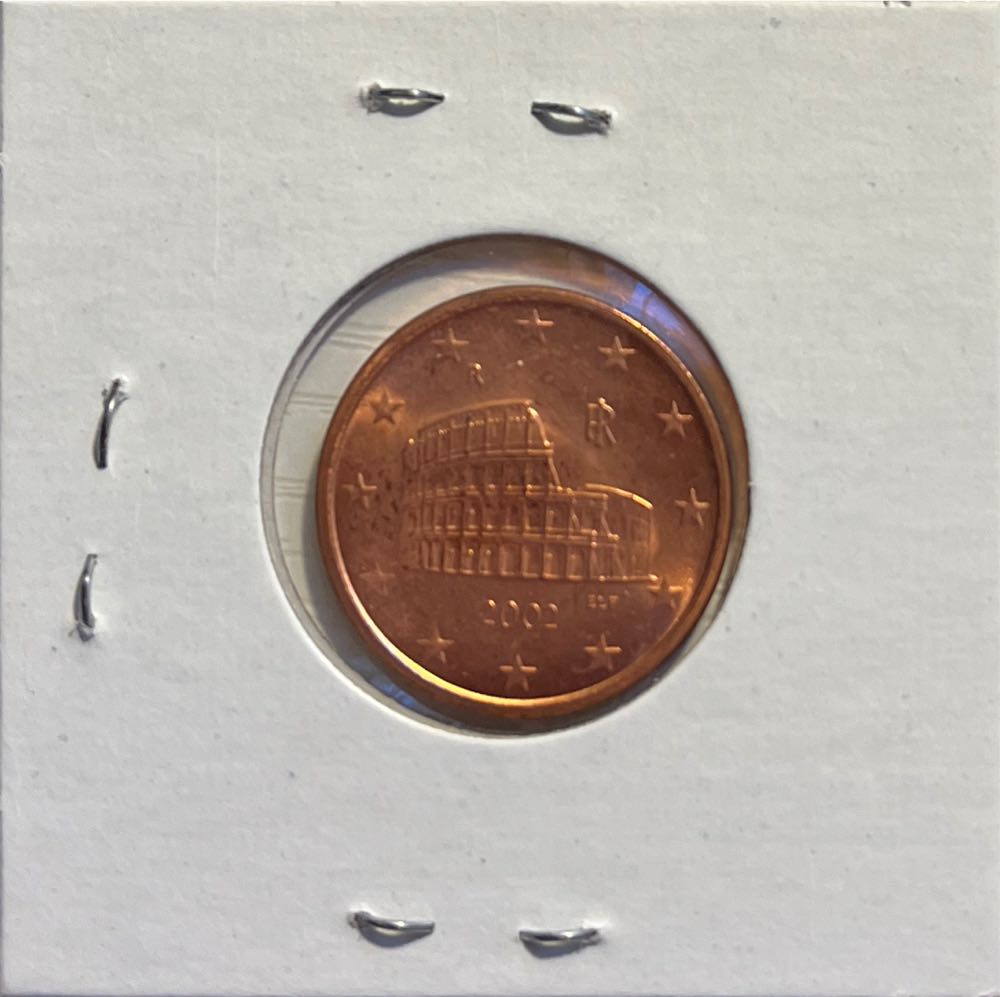Italian 2002 R 5 Euro Cent  coin collectible - Main Image 2