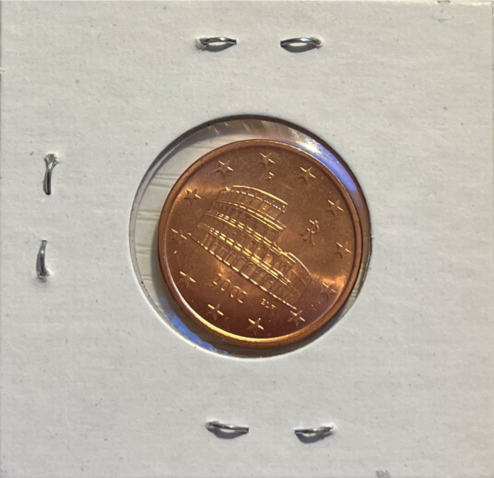Italian 2002 R 5 Euro Cent  coin collectible - Main Image 2