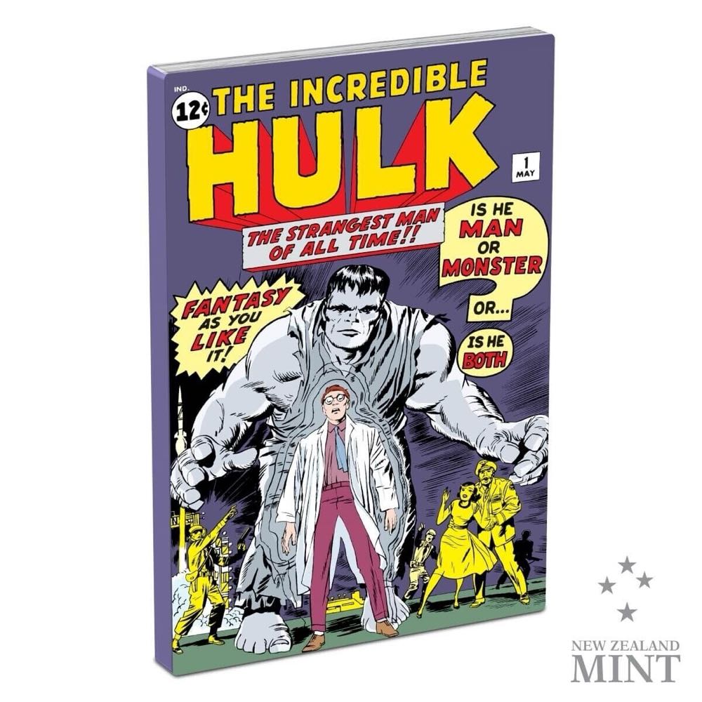 Marvel Incredible Hulk 1oz  coin collectible - Main Image 2