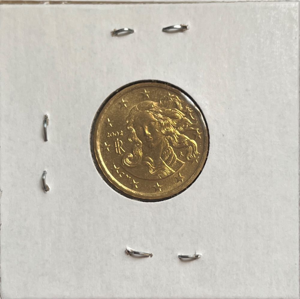 Italian 2002 R 10 Euro Cent (1st Map)  coin collectible - Main Image 2