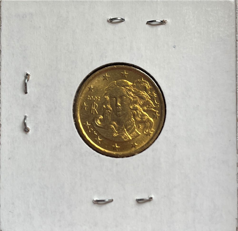 Italian 2002 R 10 Euro Cent (1st Map)  coin collectible - Main Image 2