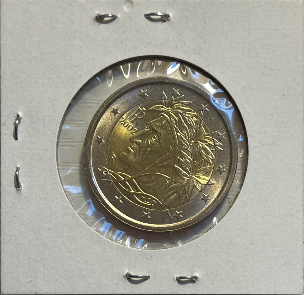 Italian 2002 R 2 Euro (1st Map)  coin collectible - Main Image 2