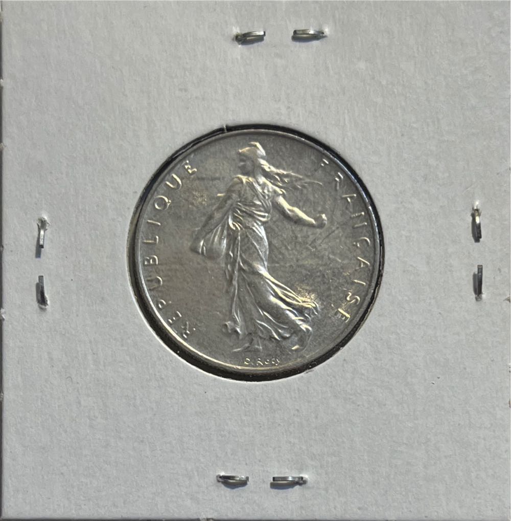 French 1991 1 Franc Coin  coin collectible - Main Image 2