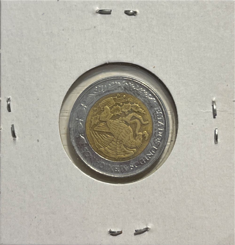 Mexican 1993 Mo 1 Nuevo Peso  coin collectible - Main Image 2