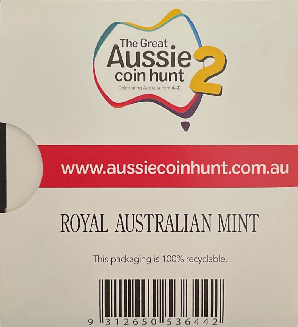 Australia Alphabet Coin 2nd Series Ram Pkg G Is For Great Barrier Reef  coin collectible [Barcode 9312650536442] - Main Image 2