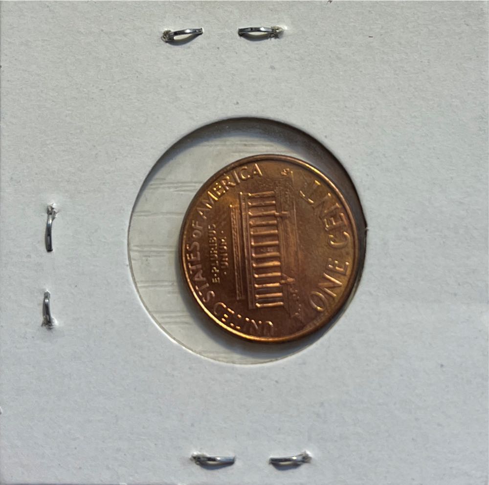 American 1993 D 1 Cent “Lincoln Memorial Cent” Penny With Michigan State Symbol  coin collectible - Main Image 2