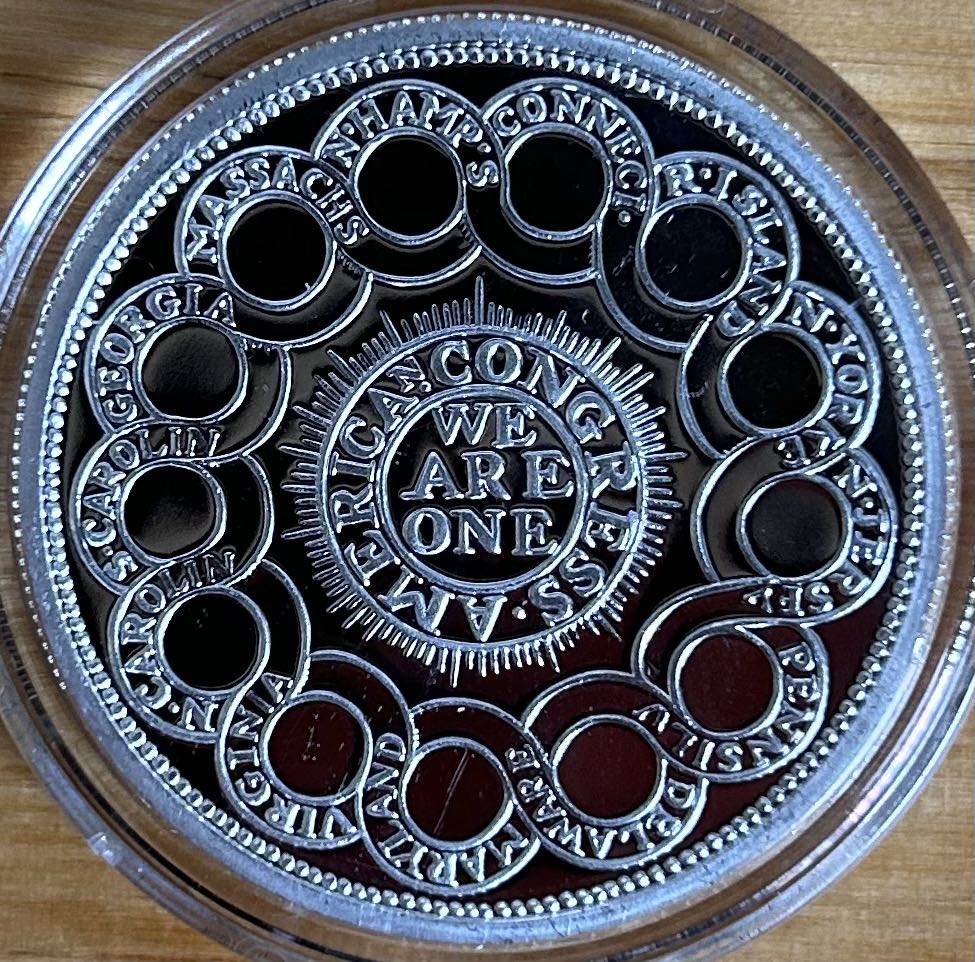 1776 Continental Silver Dollar Proof Round  coin collectible - Main Image 2