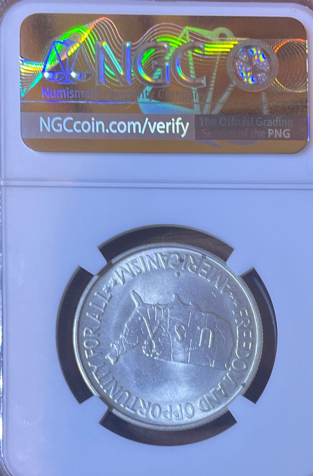 Ms 64 1953 S Washing Carver Commemorative Half Dollar  coin collectible [Barcode 01944064006778908244] - Main Image 2