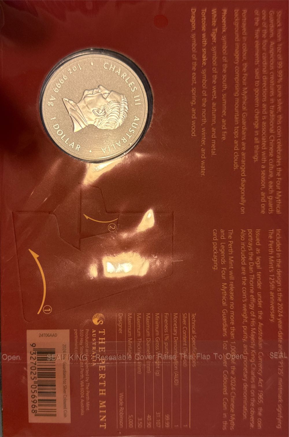 2025 Myths and Legends - Double Phoenix  coin collectible - Main Image 3