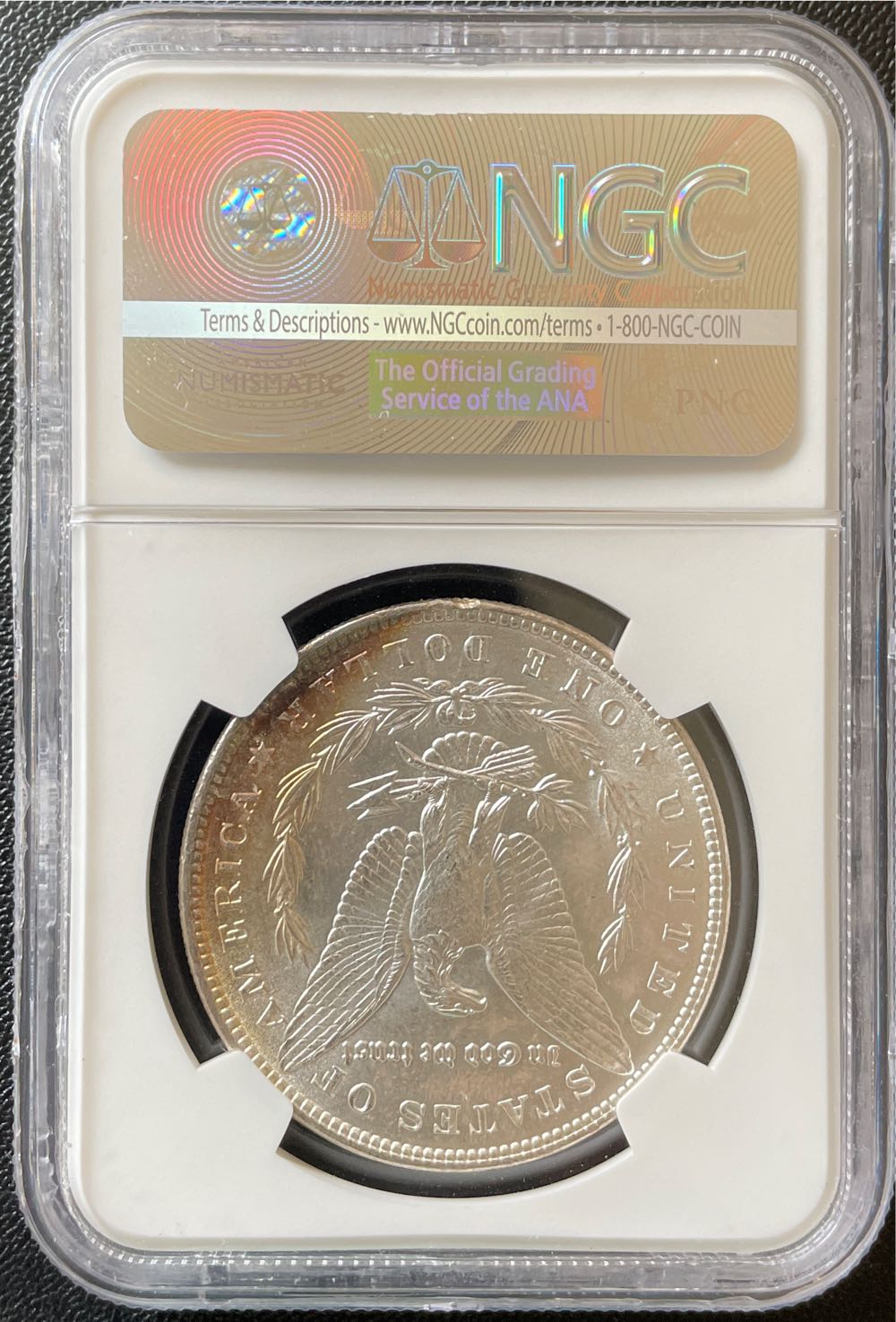 1886 Morgan Dollar MS64 Toned  coin collectible - Main Image 2