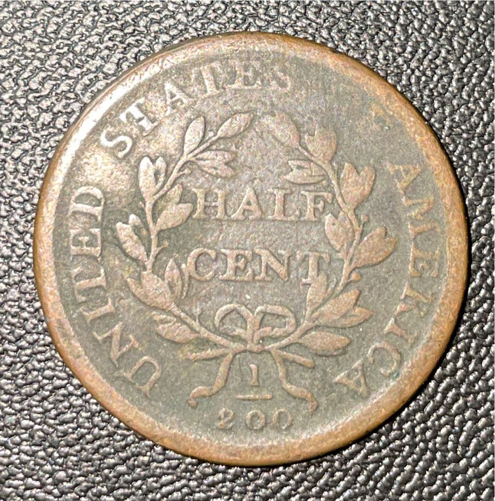 1808 Draped Bust 1/2 Cent  coin collectible - Main Image 2