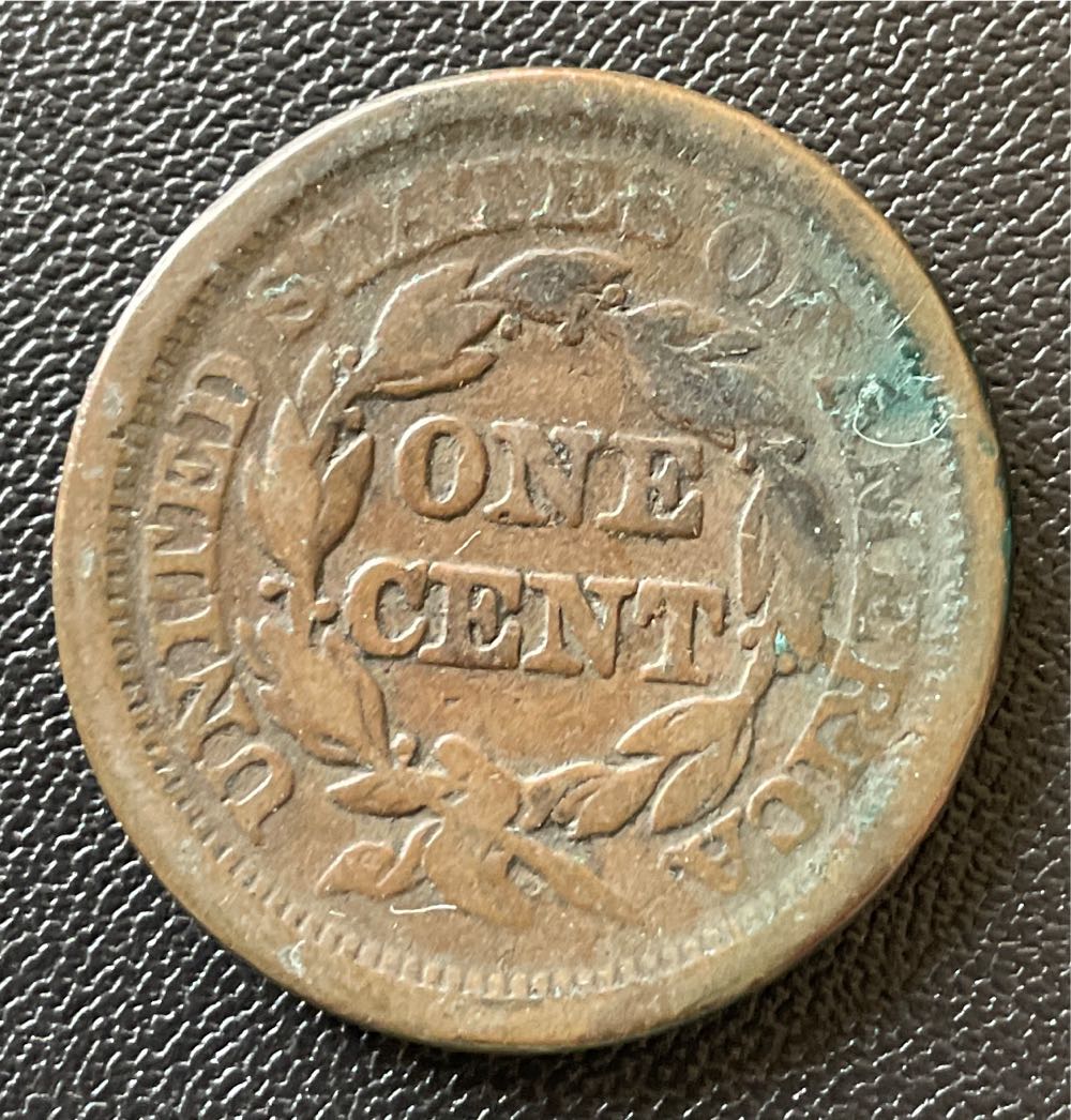 Large Cent Braided Hair  coin collectible - Main Image 2