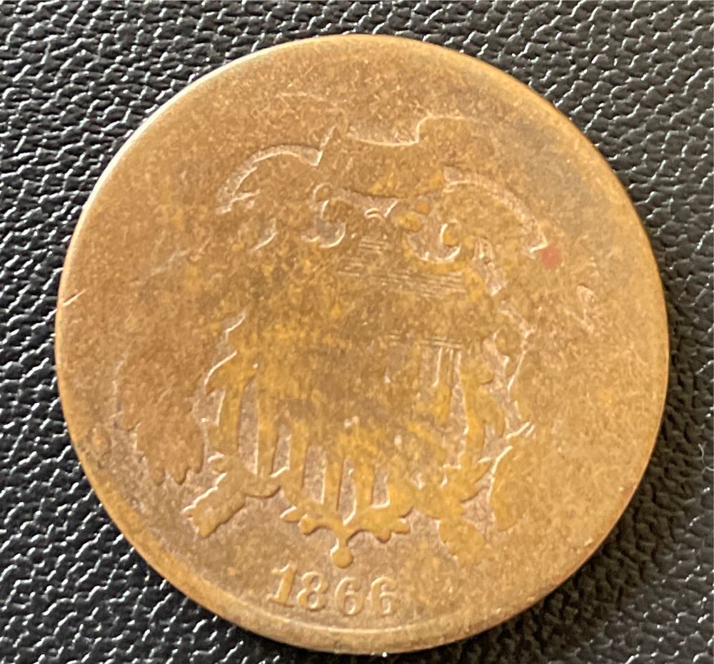1866 2 Cent  coin collectible - Main Image 2